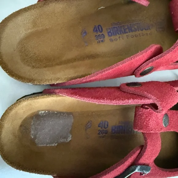 Birkenstock Bern Red Suede - Picture 2 of 6